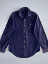 Ralph Lauren Long Sleeve Button-Up Shirt | Yellow Pony Logo | Navy (L)