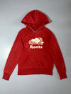 Roots Canada Beaver Logo Hoodie – Faded Red Pullover Hoodie (S)