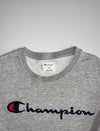 Champion Script Logo Crewneck Sweatshirt – Grey (XL)