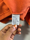 Polo by Ralph Lauren Burnt Orange Quarter-Zip Waffle Knit Pullover | (XL)