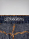Stockton Heavy Wash Distressed Straight Leg Denim Jeans (W:36) (L:46)