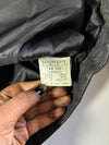 Vintage Korean Black Lambskin Leather Biker Jacket (S)