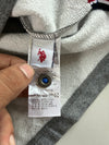 U.S. Polo Assn. Grey Fleece-Lined Long Sleeve Polo (M)