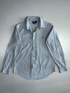 Polo Ralph Lauren Striped Long Sleeve Shirt | Custom Fit | Navy Pony Logo | Blue/White (L)