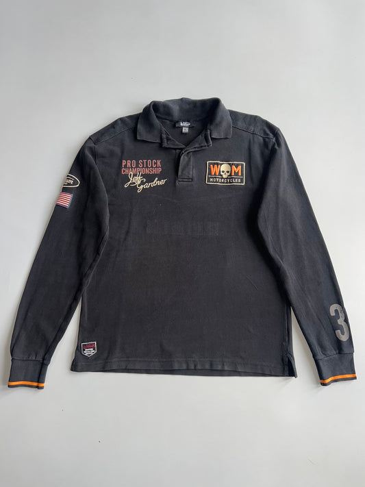 Vintage Warson Motors Racing Polo T-Shirt | Black | (L)