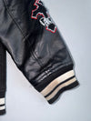 Black Squad Paranoid Society Varsity Jacket Black Squad With Rhinestones (XL)