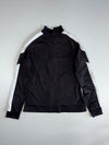Puma Full Zip Track Jacket with Sleeve Panels – Black/White (S)