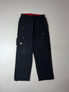 Kappa | Black Nylon Cargo Track Pants | (W:30) (L:42)