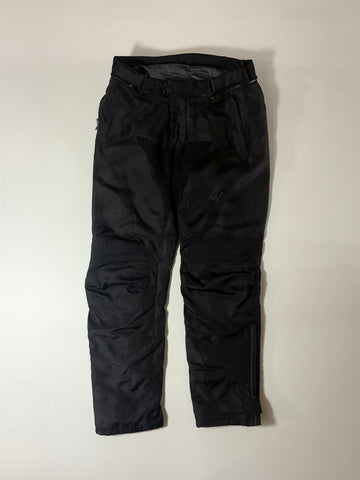 iXS Motorcycle Riding Pants – Black Textile Biker Trousers (W:34) (L:44)