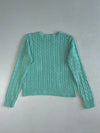Vintage 90s Tommy Hilfiger Mint Green Cable Knit Sweater – Made in Hong Kong (S/M)