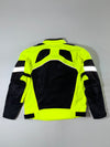 Riding Tribe Hi-Vis Neon Mesh Motorcycle Riding Jacket with Reflective Panels Paded(L)