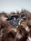 Fur Front Leather Vest Women’s (L)