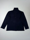 Calvin Klein Quarter-Zip Long Sleeve Polo Shirt – Navy(XL)