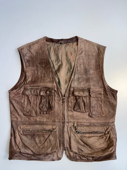 !          Super Premium Pure Leather Utility Jacket (L)