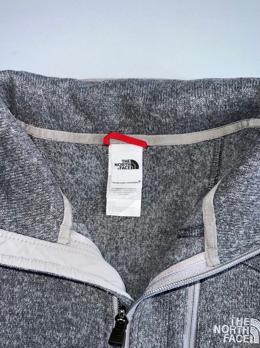The North Face Grey Fleece Full-Zip Jacket (M)