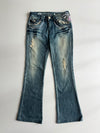 Big Train Osaka Tiger Embroidered Flare Jeans Women's (W:29) (L:40)