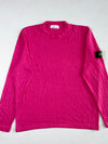 Stone Island Fuchsia Pink Knit Crewneck Sweater(XL/2XL)