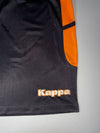 Vintage Kappa Black & Orange Football Shorts (W:33) (L:17)