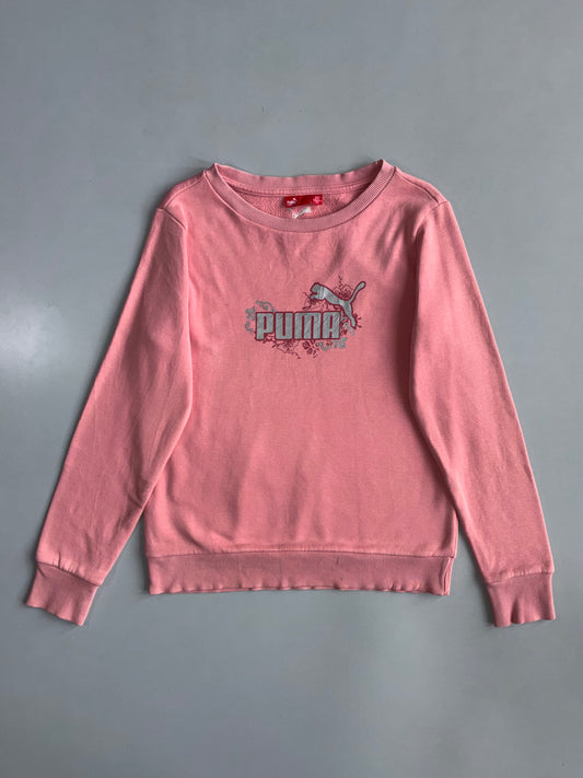 Puma | Pink Graphic Sweatshirt | (S)