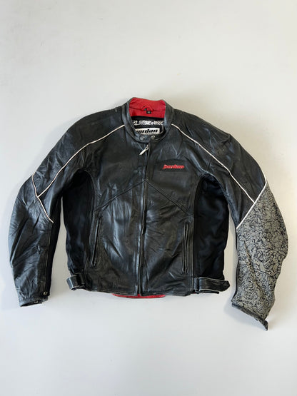 !                                                                                                                                                                                                       Johdan Original Pure Original Leather Riding Jacket (M)