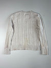 Polo Ralph Lauren | Cream Cable Knit Crew Neck Sweater | (M)