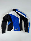 AXO Racing Dept. Blue Colour-Block Motorcycle Jacket Padded (S)