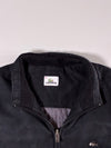 Lacoste Black Zip-Up Vest – Quilted Lining, Metal Croc Logo (M)