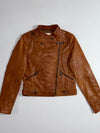 She's by Aenoc Studded Leather Jacket Moto Style Women’s (XS)