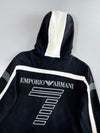 EA7 Emporio Armani Black & White Velour Track Jacket (S)