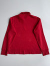 Roots Canada Embroidered Quarter Zip Sweatshirt Red (XL)