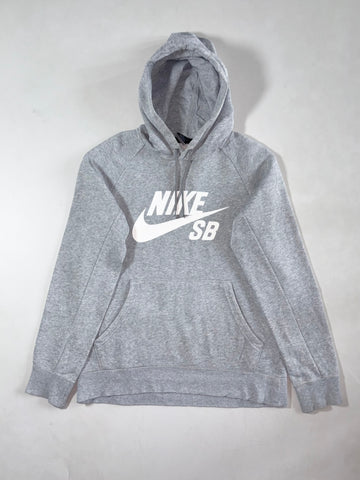 Vintage Nike SB Grey Big Logo Hoodie (M)