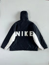 Nike Vintage Big Logo Black & White Hooded Jacket (2XL/3XL)
