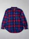 Tommy Jeans Red & Navy Plaid Flannel Shirt –(S)