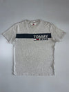 Tommy Jeans Grey Striped Tee (XL)