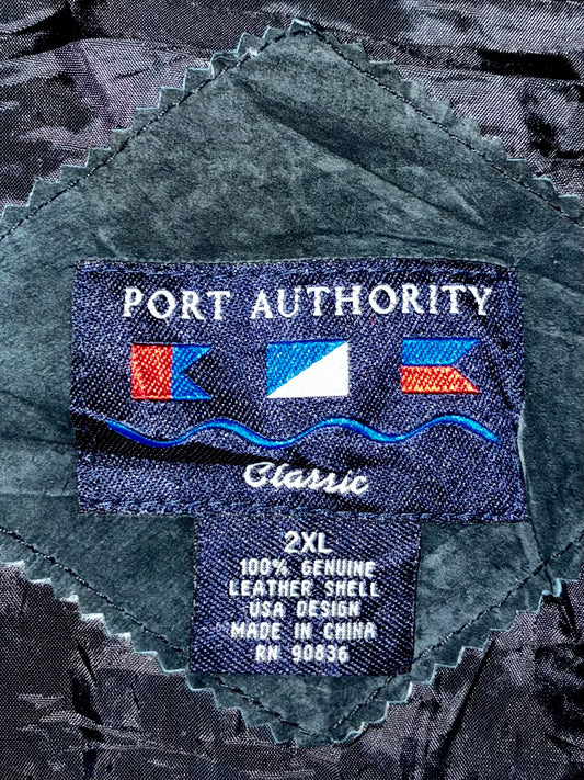 Port authority Premium Original Sued Leather Jacket (2XL)