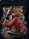 Rock Chang Samurai Dragon Graphic Long Sleeve Tee (2XL)