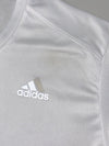 Adidas AeroReady Running T-Shirt — White 3-Stripe (L)