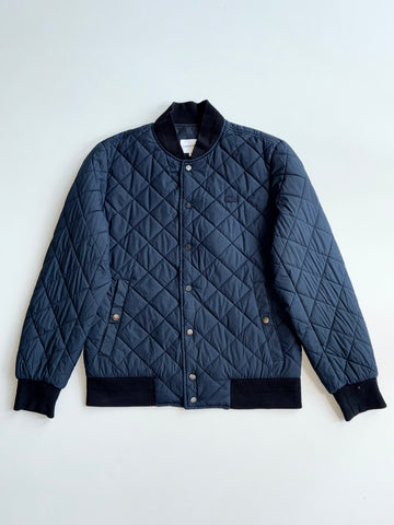 Lacoste Quilted Bomber Jacket – Navy (M)