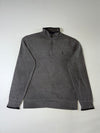 Polo Ralph Lauren Pique Quarter Zip Pullover – Charcoal Grey (M)