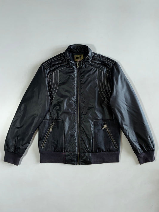 D&G Black Nylon Bomber Jacket (M/L)