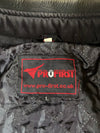 Vintage Profirst Black White Motorcycle Racing Jacket padded (XL)