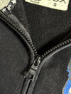 BSX Miniche Black "Stop War" Skull Zip-Up Hoodie (S)