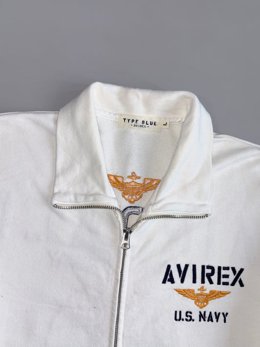 Avirex Type Blue U.S. Navy Airdale Full-Zip Jacket (L)