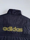 Adidas Vintage Puffer Vest Black/Yellow Back Logo (L/XL)
