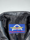 Vintage Nepuca Express Black Leather Zip-Up Jacket (M)