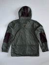 Columbia Sportswear Olive Green Hooded Waterproof Jacket with Black Panels (L)