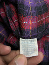 Vintage American Eagle Purple Red Plaid Flannel Shirt (M)