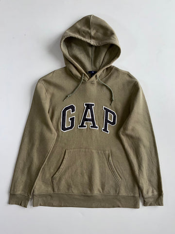 Gap Olive Arch Logo Fleece Hoodie (M)
