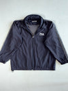 Vintage FILA International Navy Track Jacket – Logo Taped Sleeves, Mesh Lined (2XL)