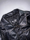 JSFN Sweden Black Quilted-Lining Leather Jacket (M)